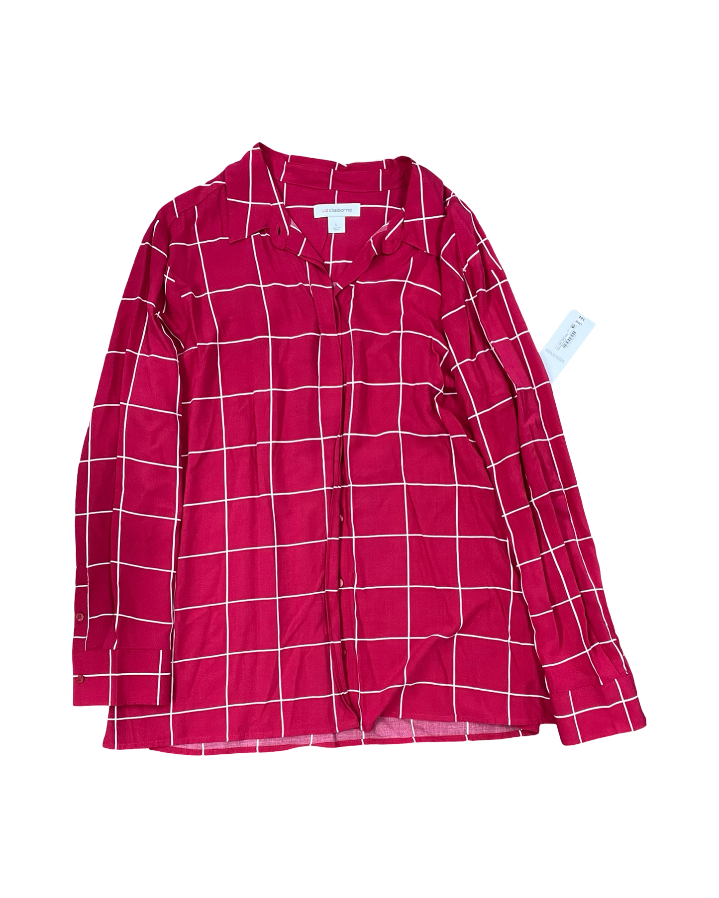 Top Ls By Liz Claiborne In Pink, Size:L