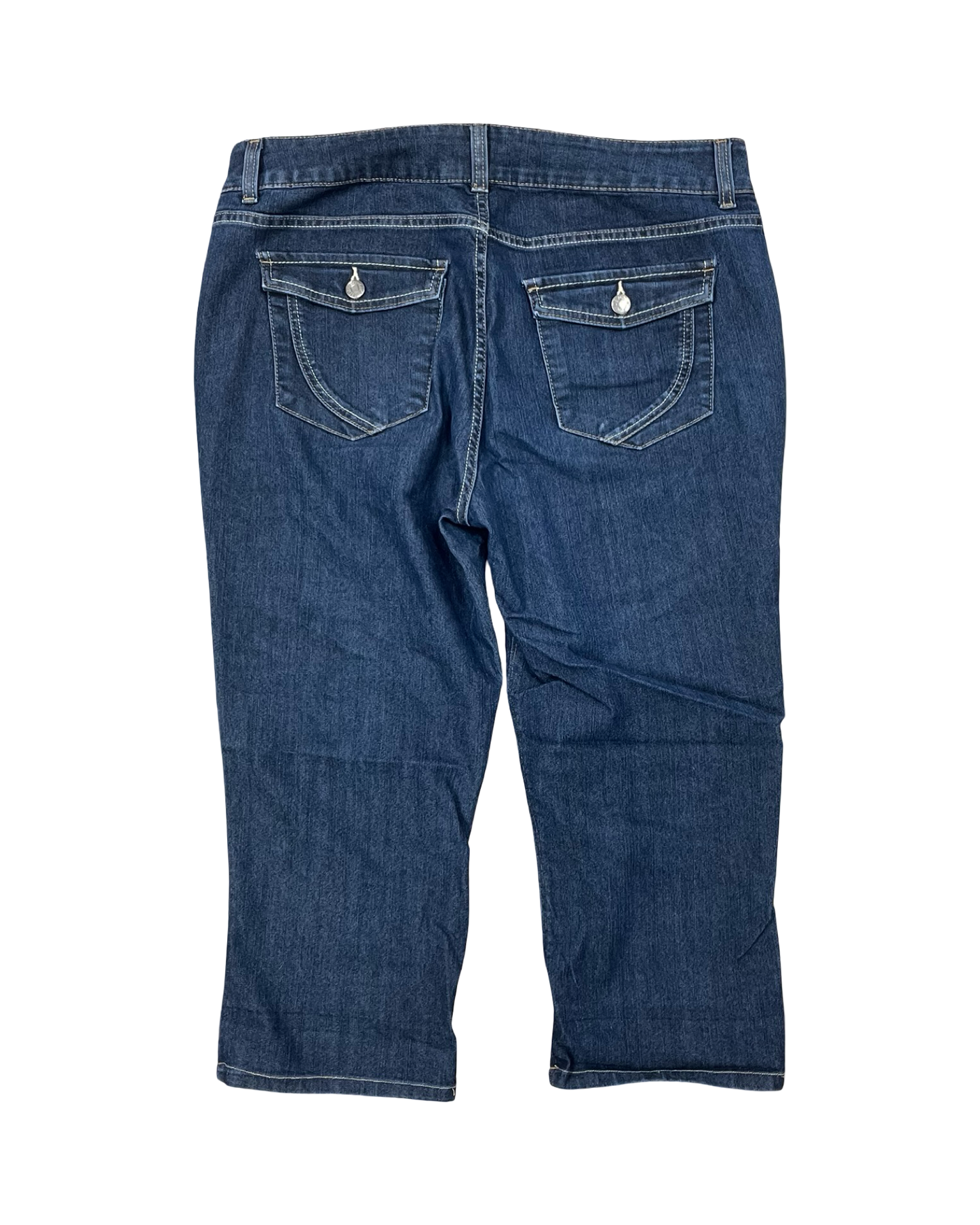 Jeans Cropped By Riders In Blue Denim, Size:16
