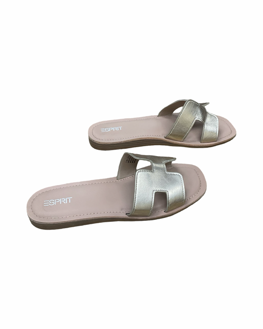 Sandals Flats By Esprit In Gold, Size:7.5