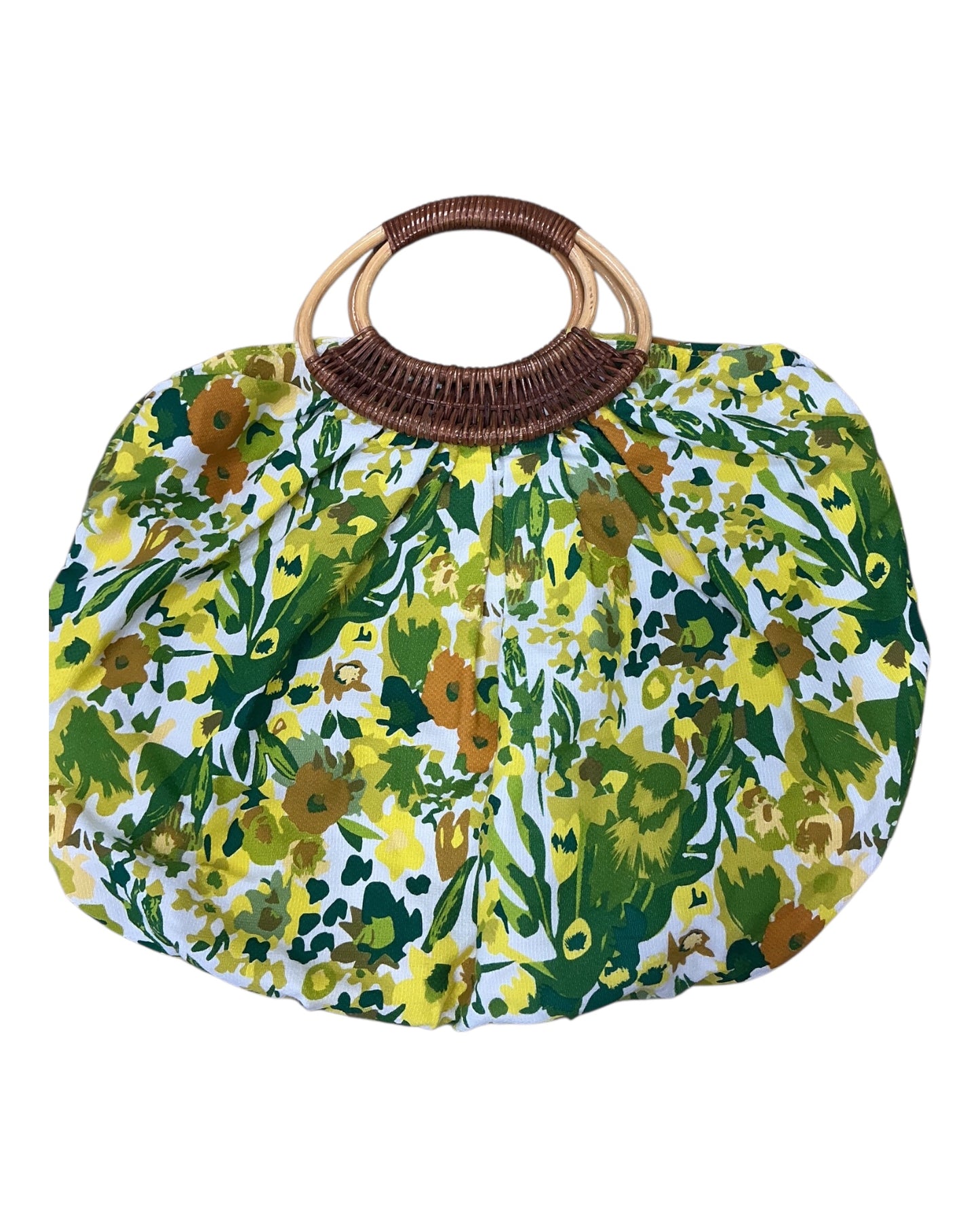 Handbag By Clothes Mentor In Green & Yellow, Size:Medium