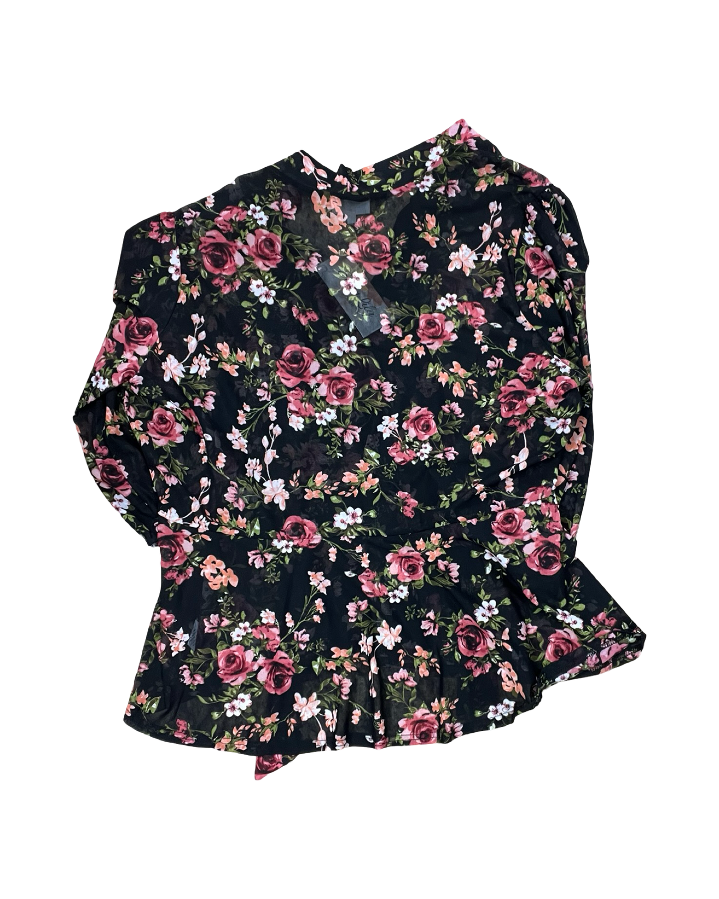 Top 3/4 Sleeve By Siren Lily In Black, Size:2X