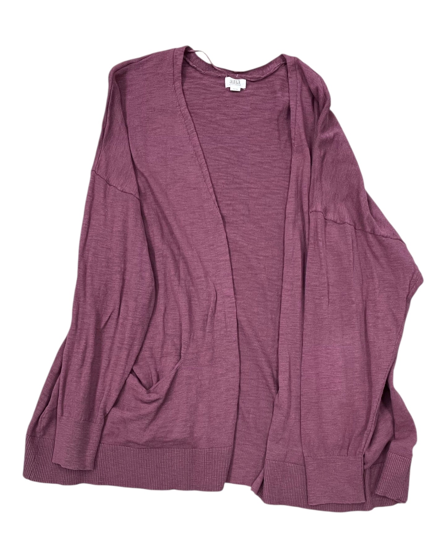 Cardigan By Ana In Mauve, Size:3X