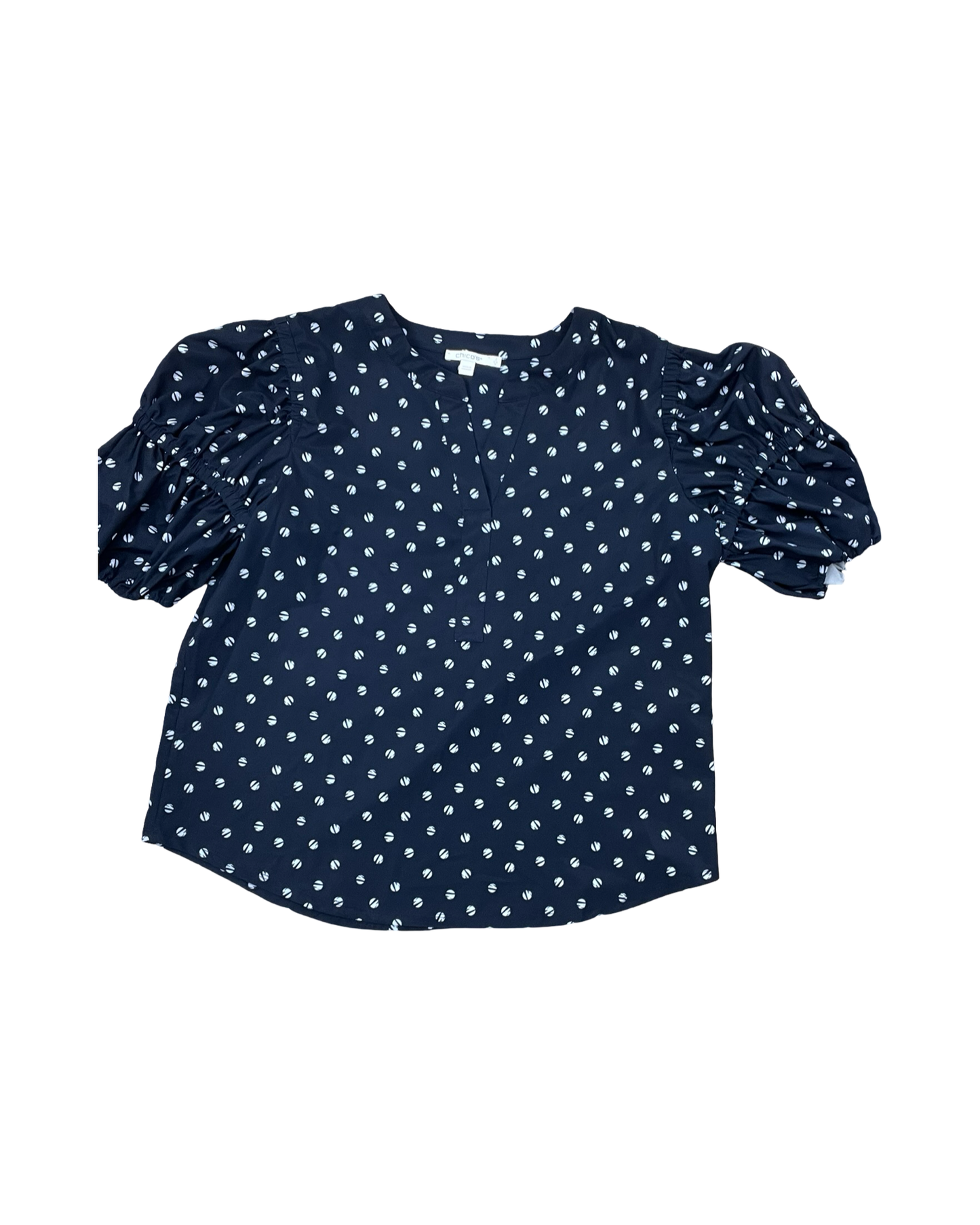 Top Ss By Chicos In Blue & White, Size:L