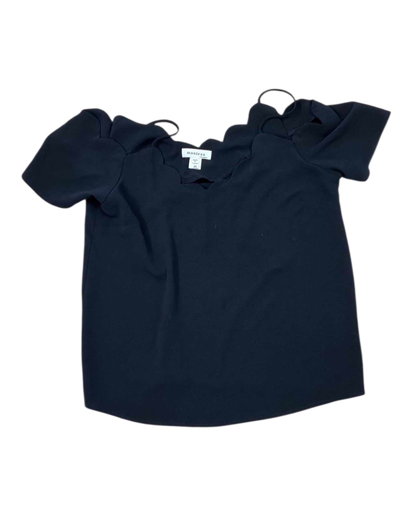 Top Ss By Monteau In Black, Size:M
