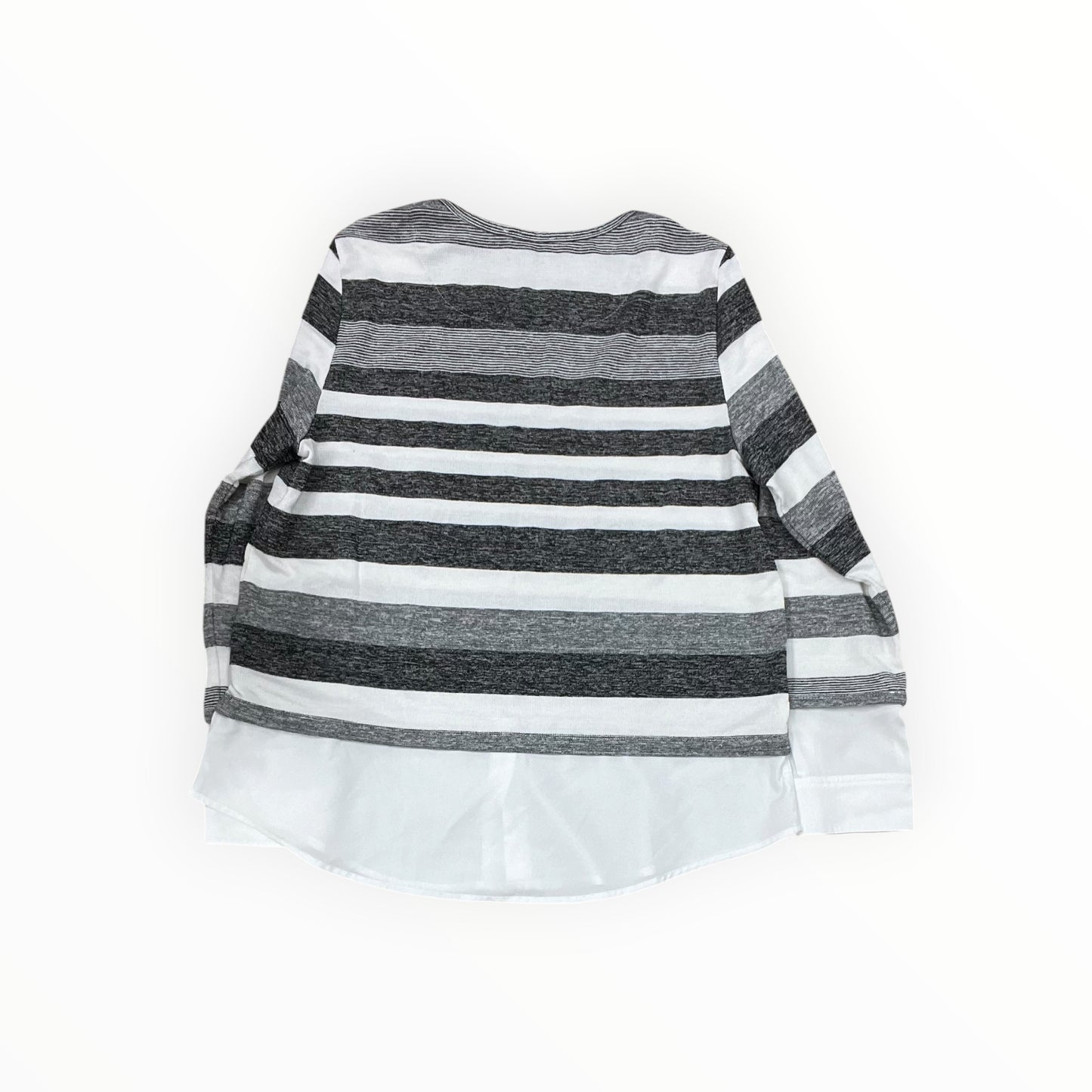 Top Ls By Calvin Klein In Black & White, Size:L