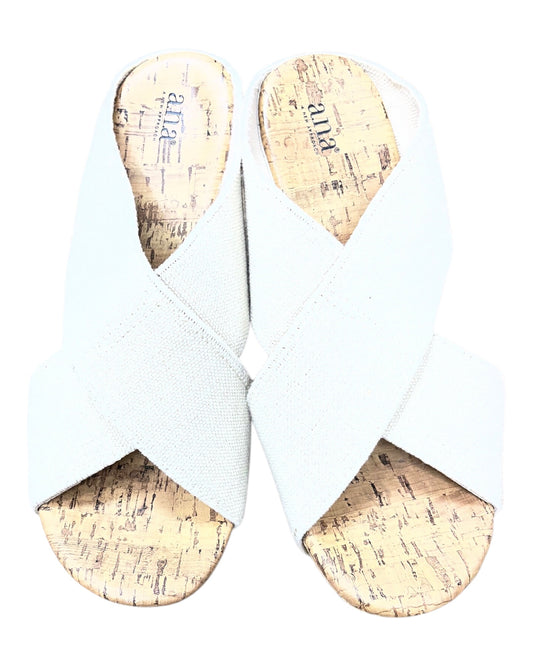 Sandals Heels Wedge By Unisa In Brown, Size:8.5