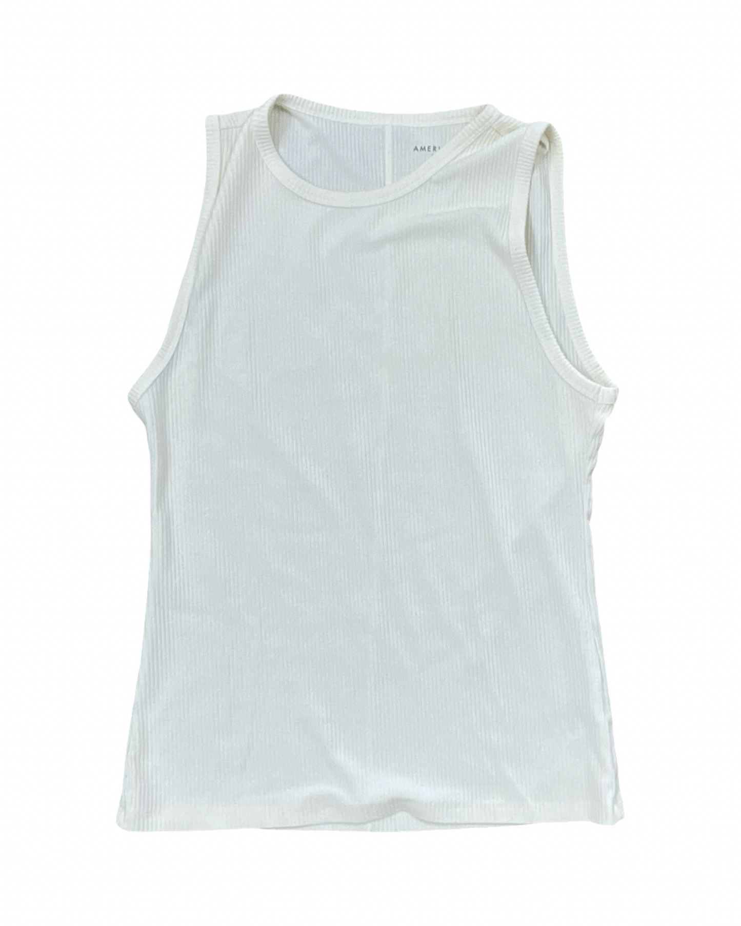 Top Sleeveless By American Eagle In Cream, Size:L