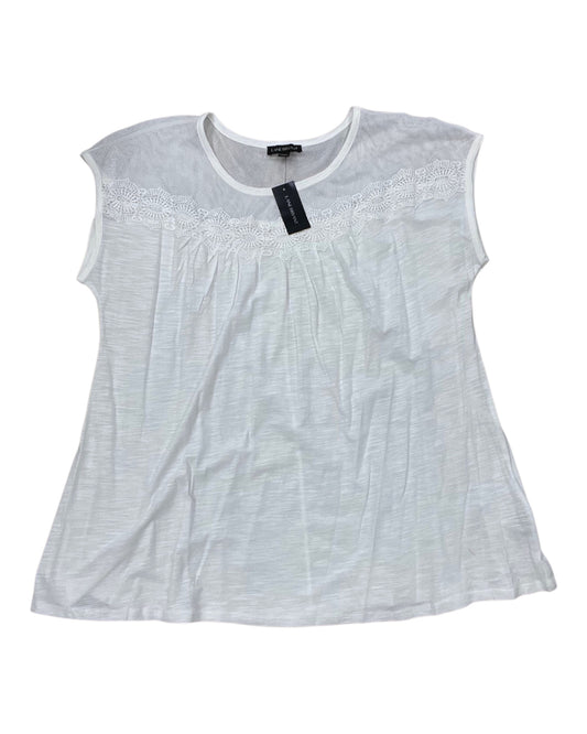 Top Ss By Lane Bryant In White, Size:L
