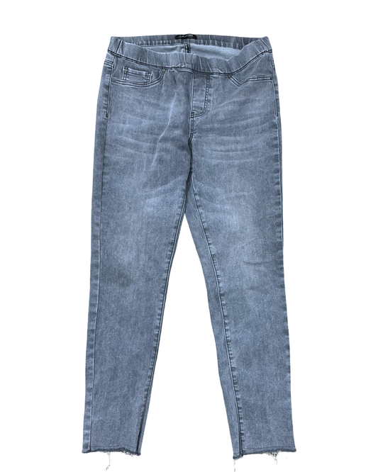Jeans Skinny By Charlie B In Grey Denim, Size:8