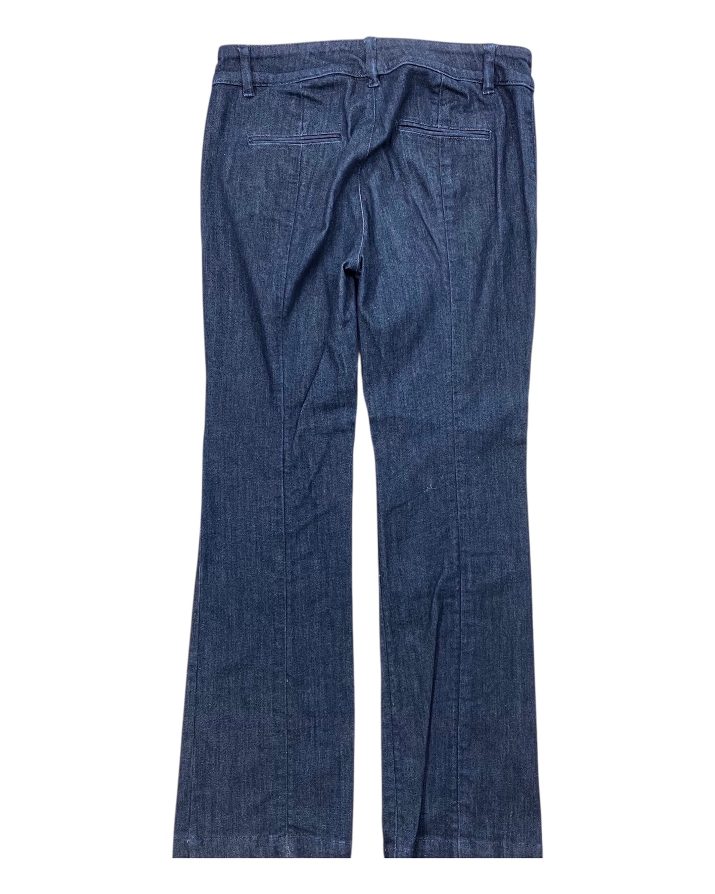 Jeans Straight By Ann Taylor In Blue Denim, Size:8