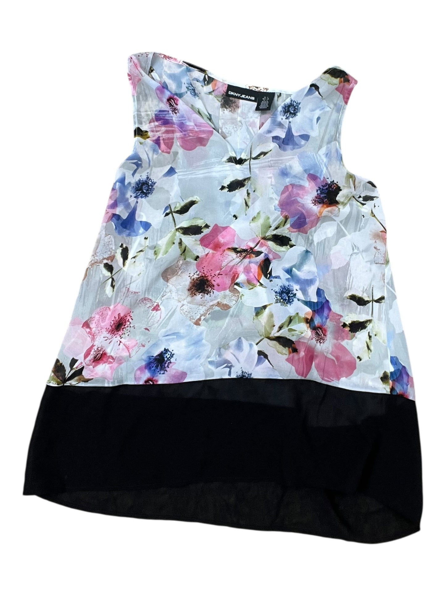 Tank Top By Dkny In Pink & White, Size:S