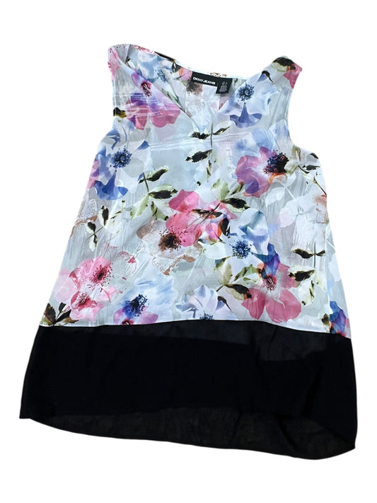Tank Top By Dkny In Pink & White, Size:S