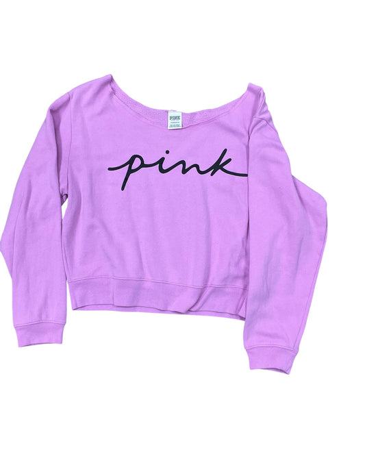 Sweatshirt Crewneck By Pink In Pink, Size:Xl