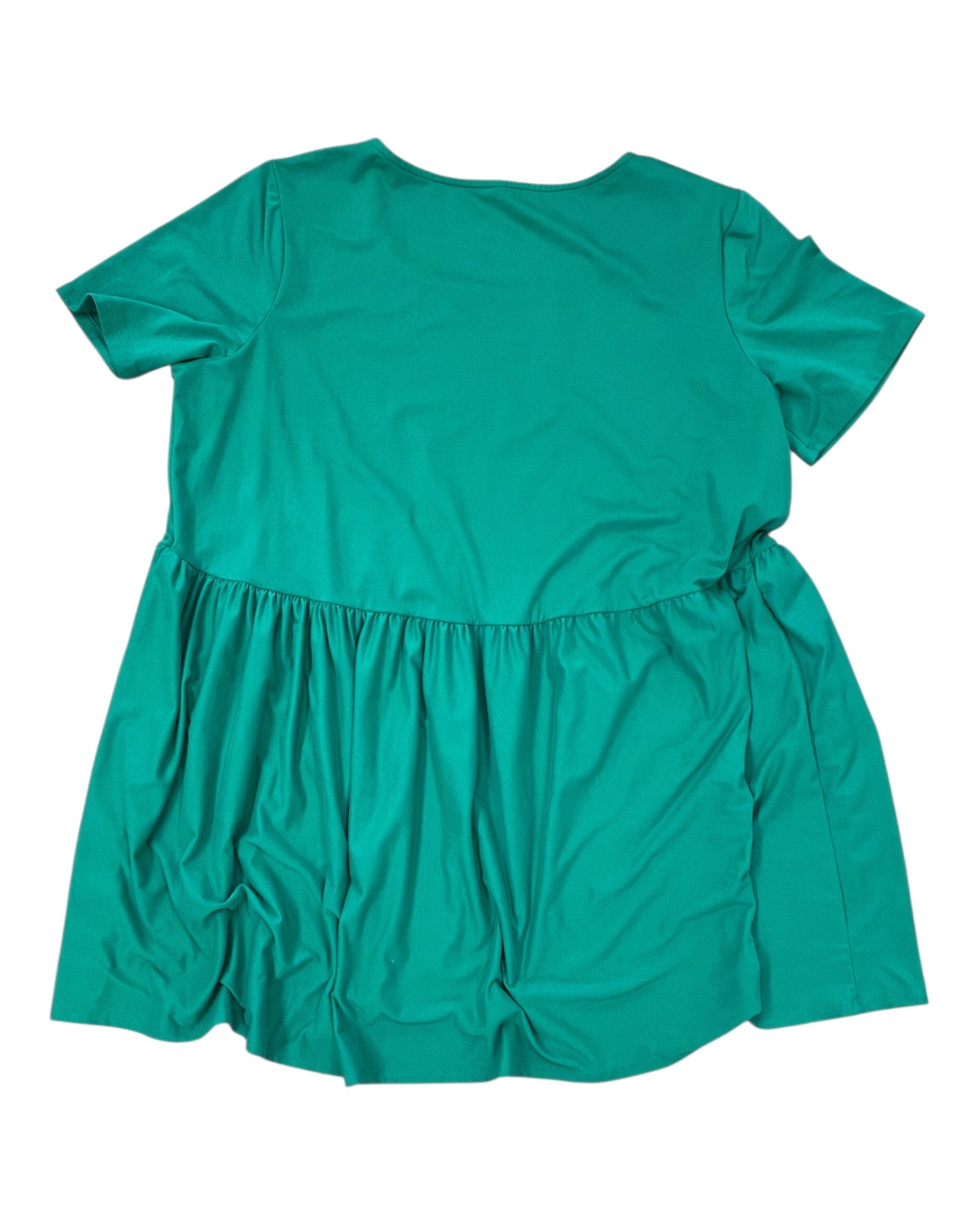 Top Ss By Zenana In Green, Size:1X