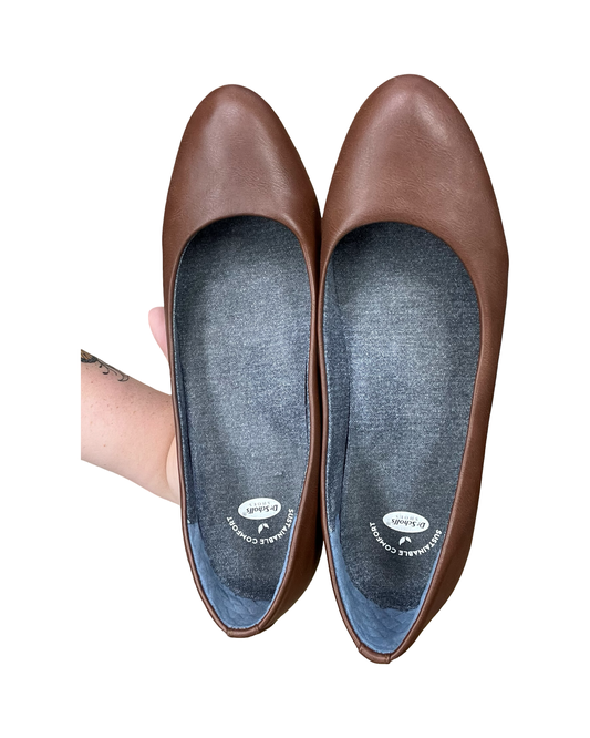 Shoes Flats By Dr Scholls In Brown, Size:11