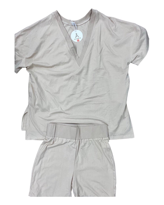 Lounge Set Shorts By Anrabess In Tan, Size:M