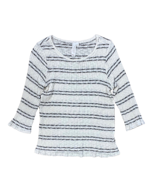 Top 3/4 Sleeve By Hayden La In Black & Cream, Size:L
