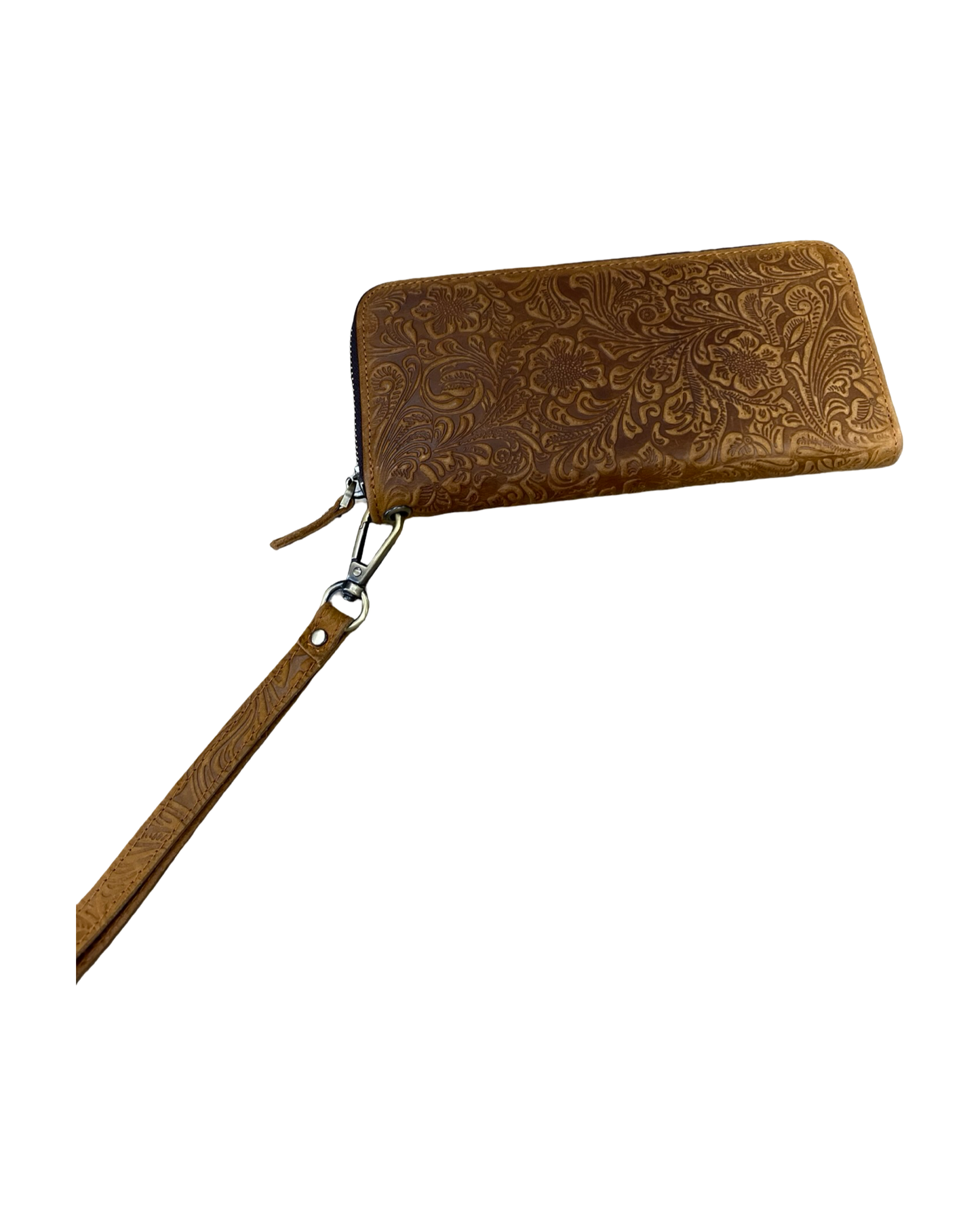 Wristlet By Clothes Mentor In Brown, Size:Medium
