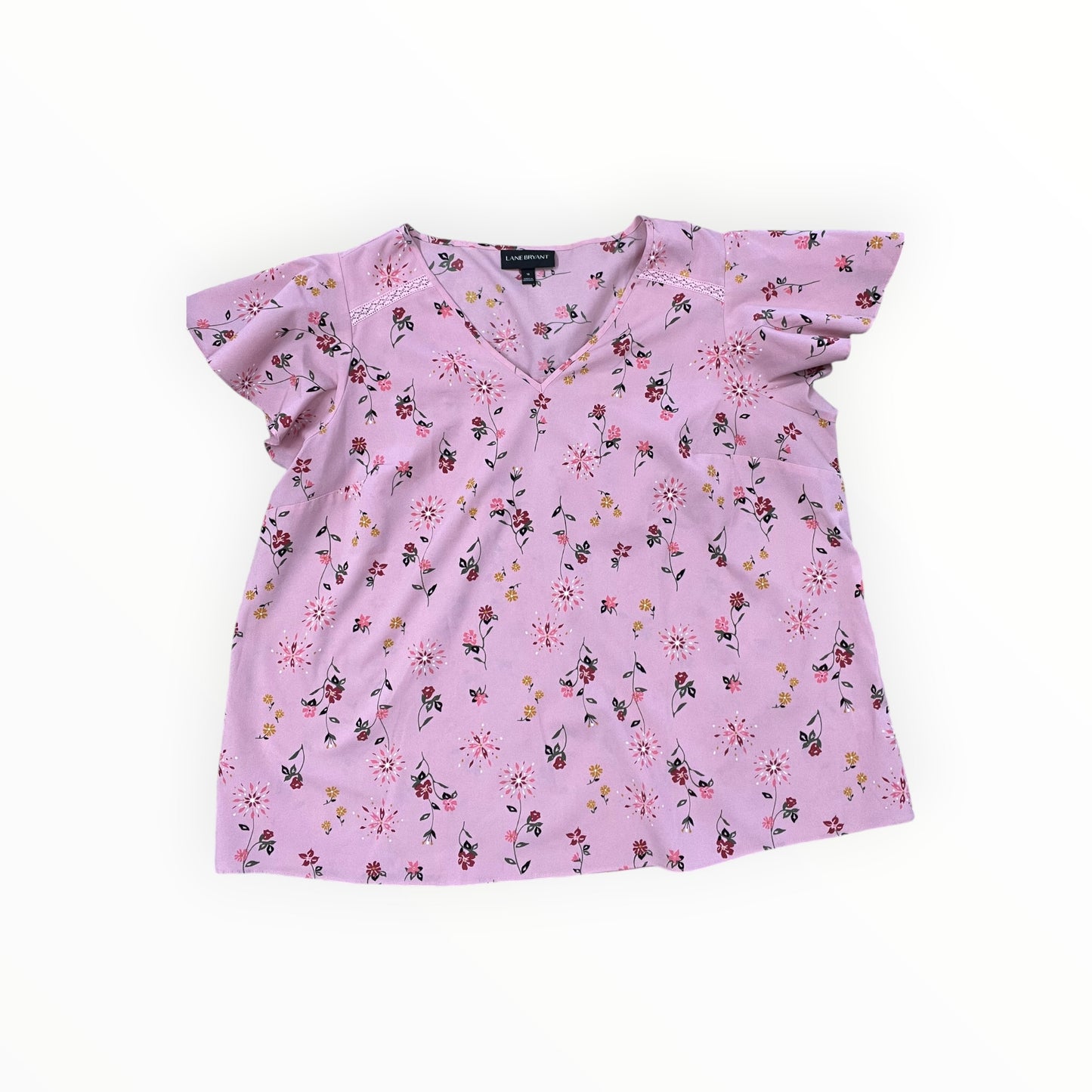 Top Sleeveless By Lane Bryant In Pink, Size:1X