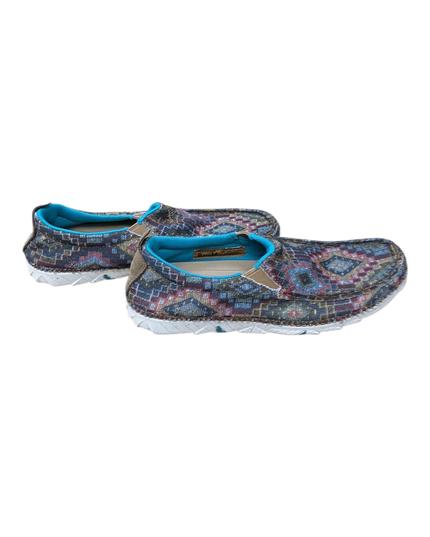 Shoes Flats By Clothes Mentor In Teal, Size:8.5
