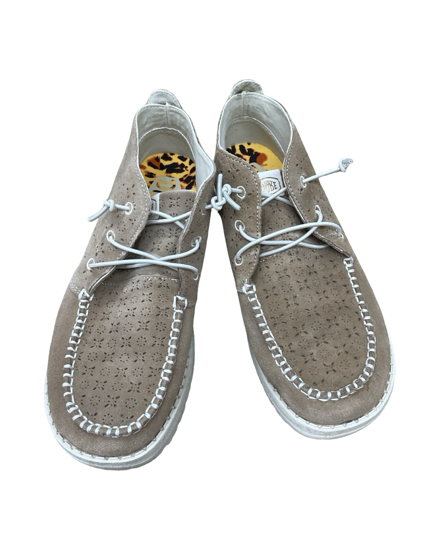 Shoes Flats By Hey Dude In Tan, Size:10