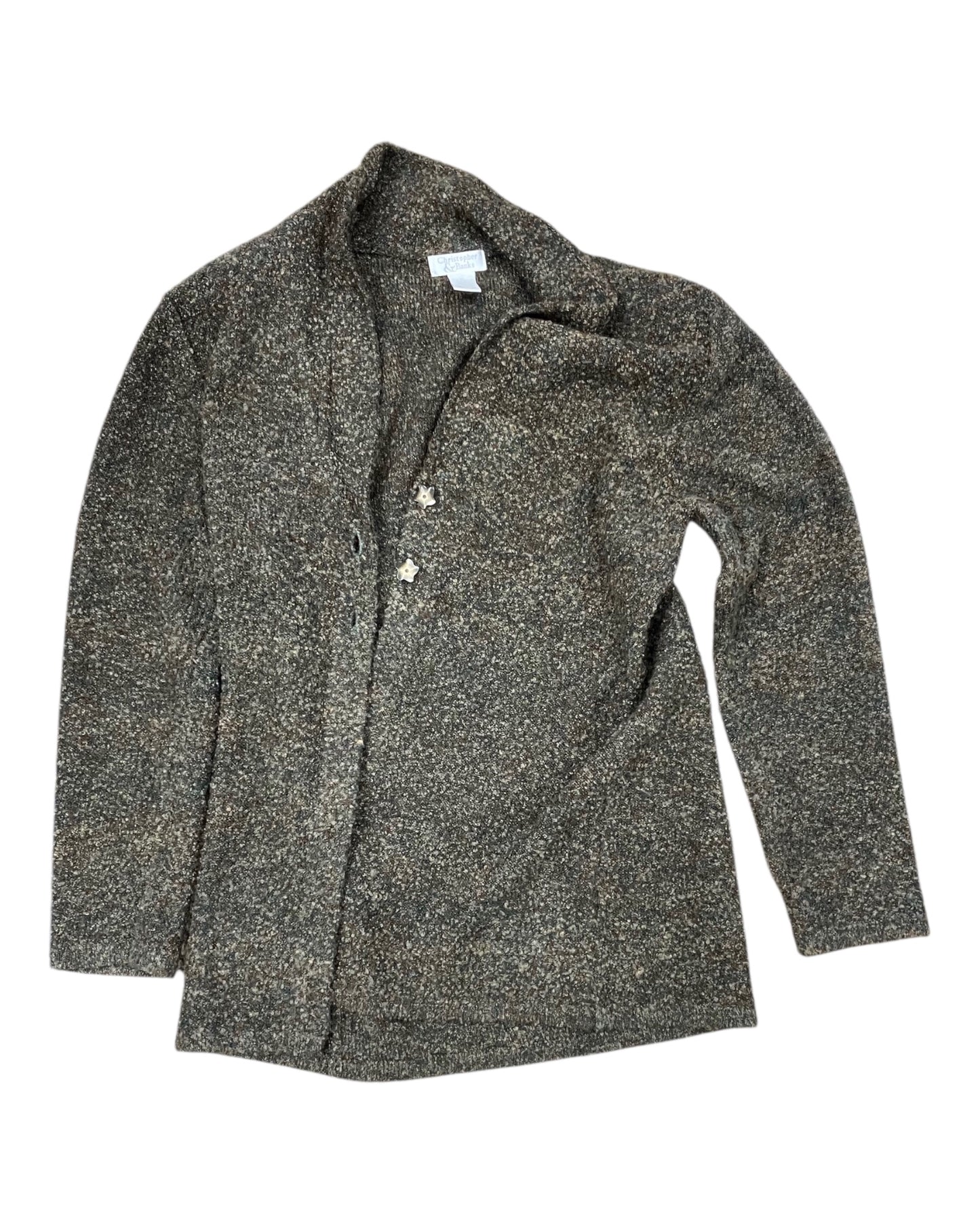Cardigan By Christopher And Banks In Green, Size:L