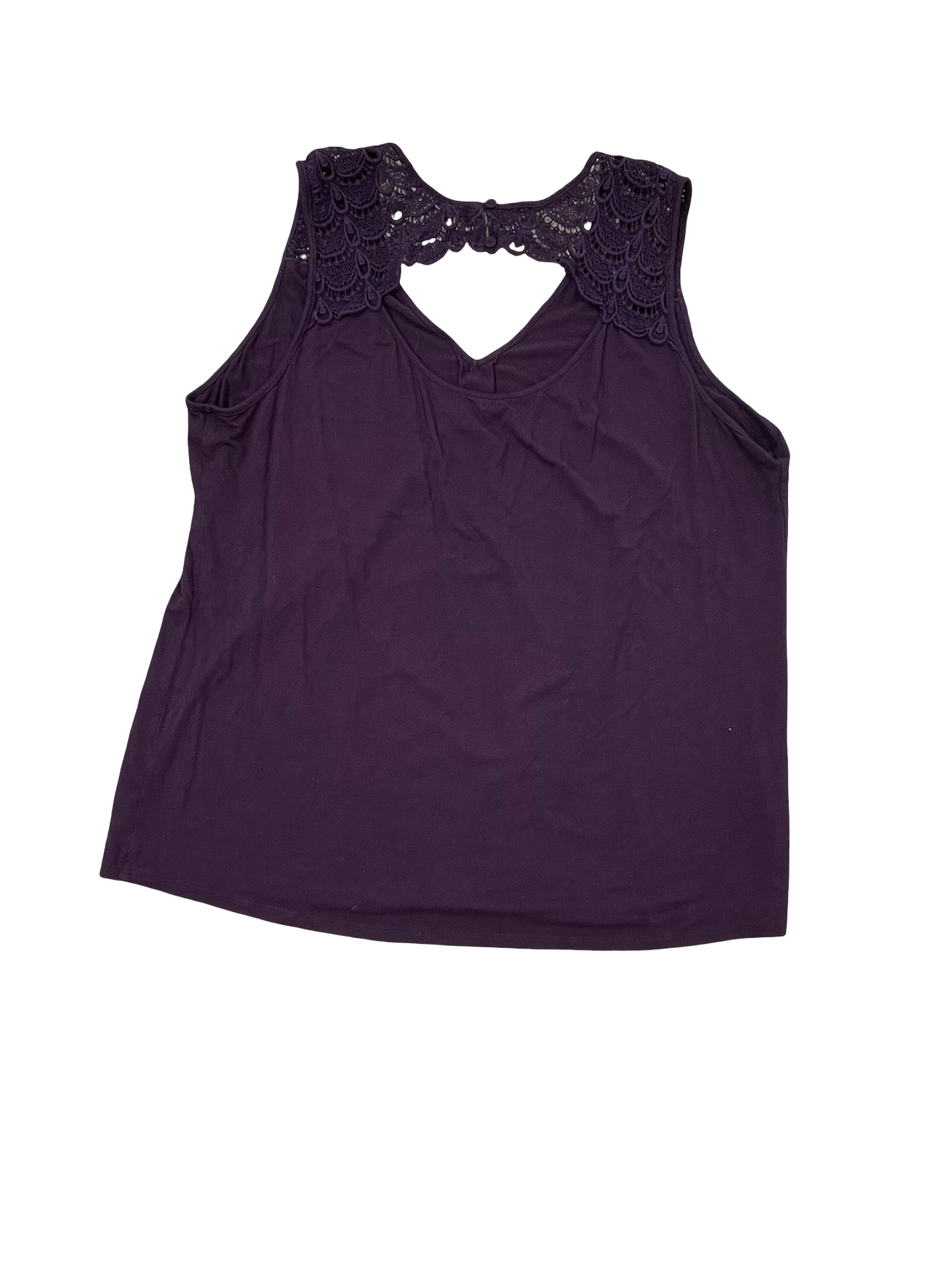 Top Sleeveless By Daniel Rainn In Purple, Size:Xl