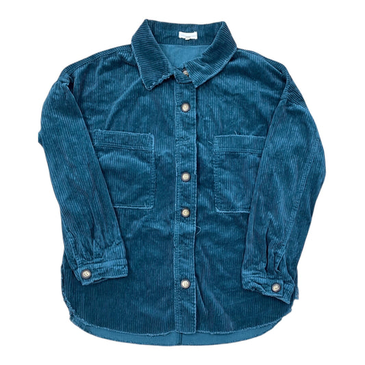 Jacket Shirt By Gilded Intent In Green, Size:S