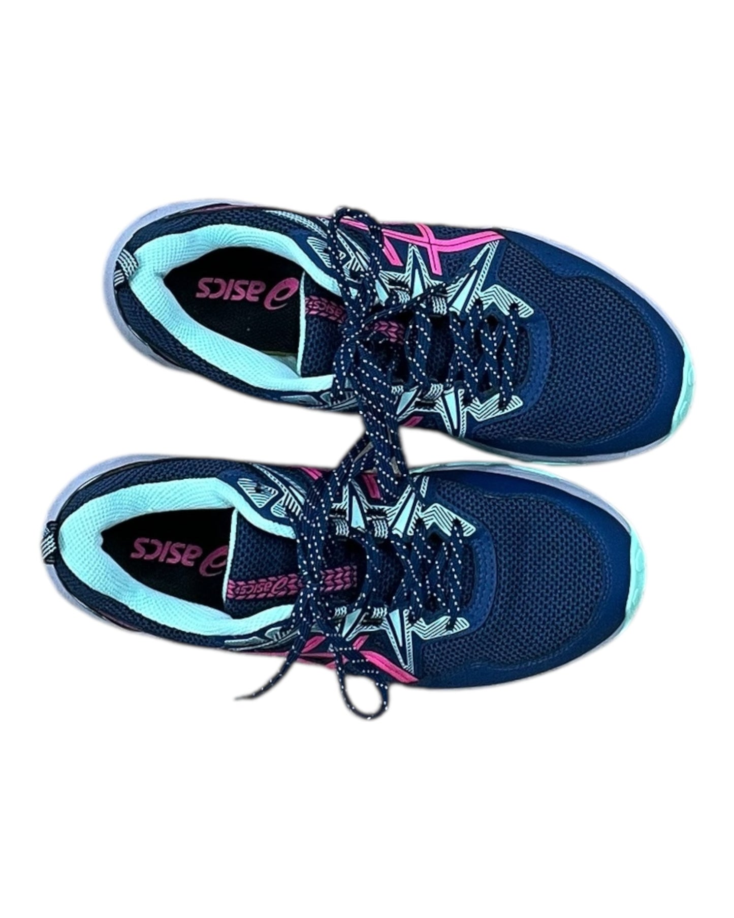 Shoes Athletic By Asics In Blue & Green, Size:9