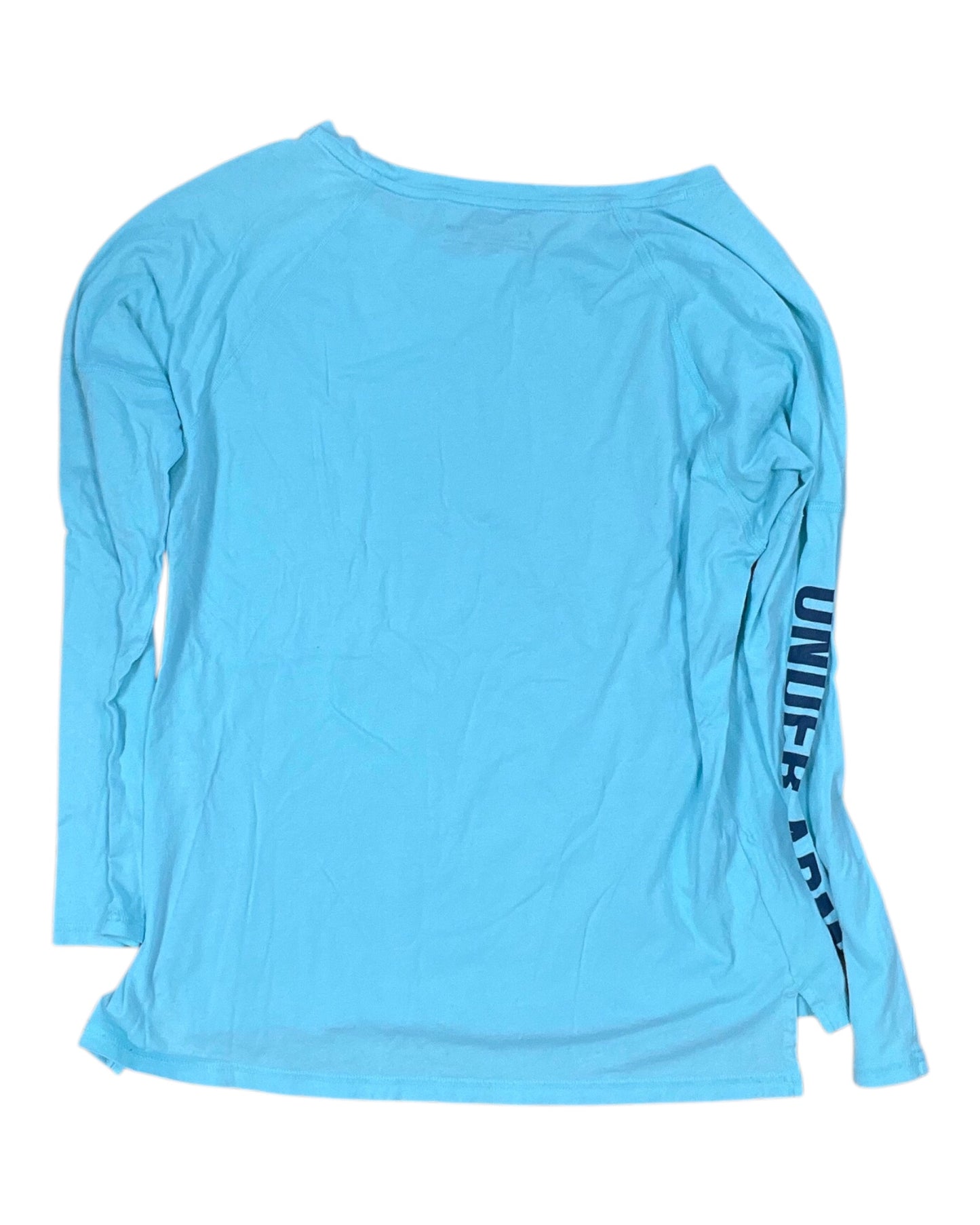 Athletic Top Ls Collar By Under Armour In Teal, Size:S