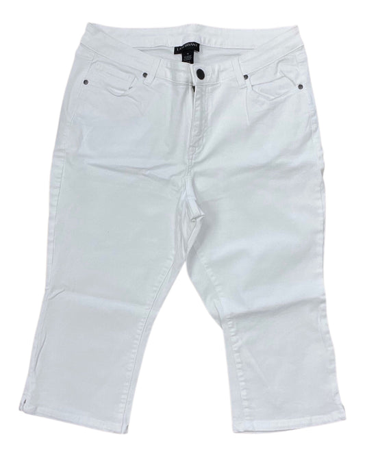 Jeans Cropped By Lane Bryant In White, Size:14