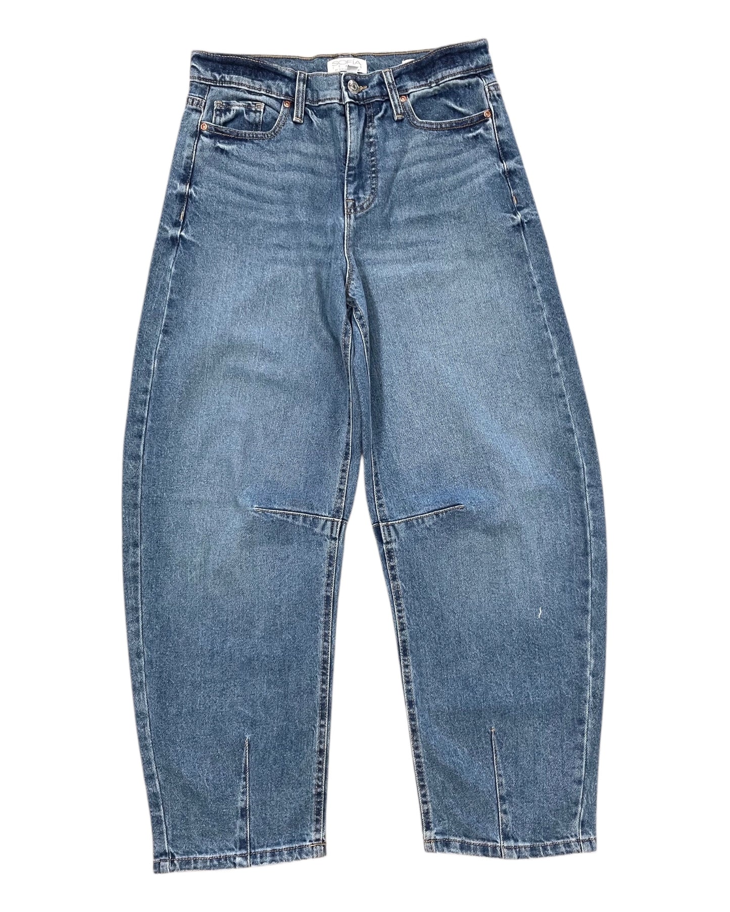 Jeans Wide Leg By Sofia By Sofia Vergara In Blue Denim, Size:2