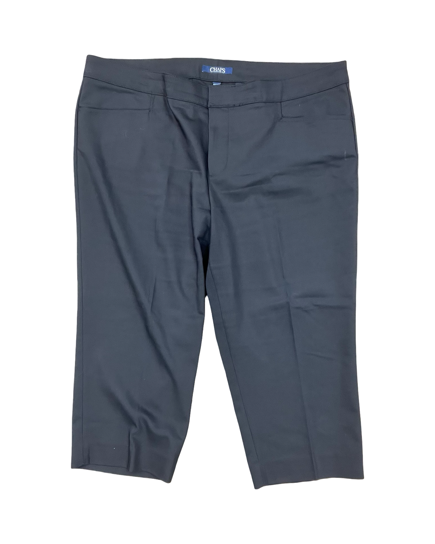 Pants Cropped By Chaps In Black, Size:18