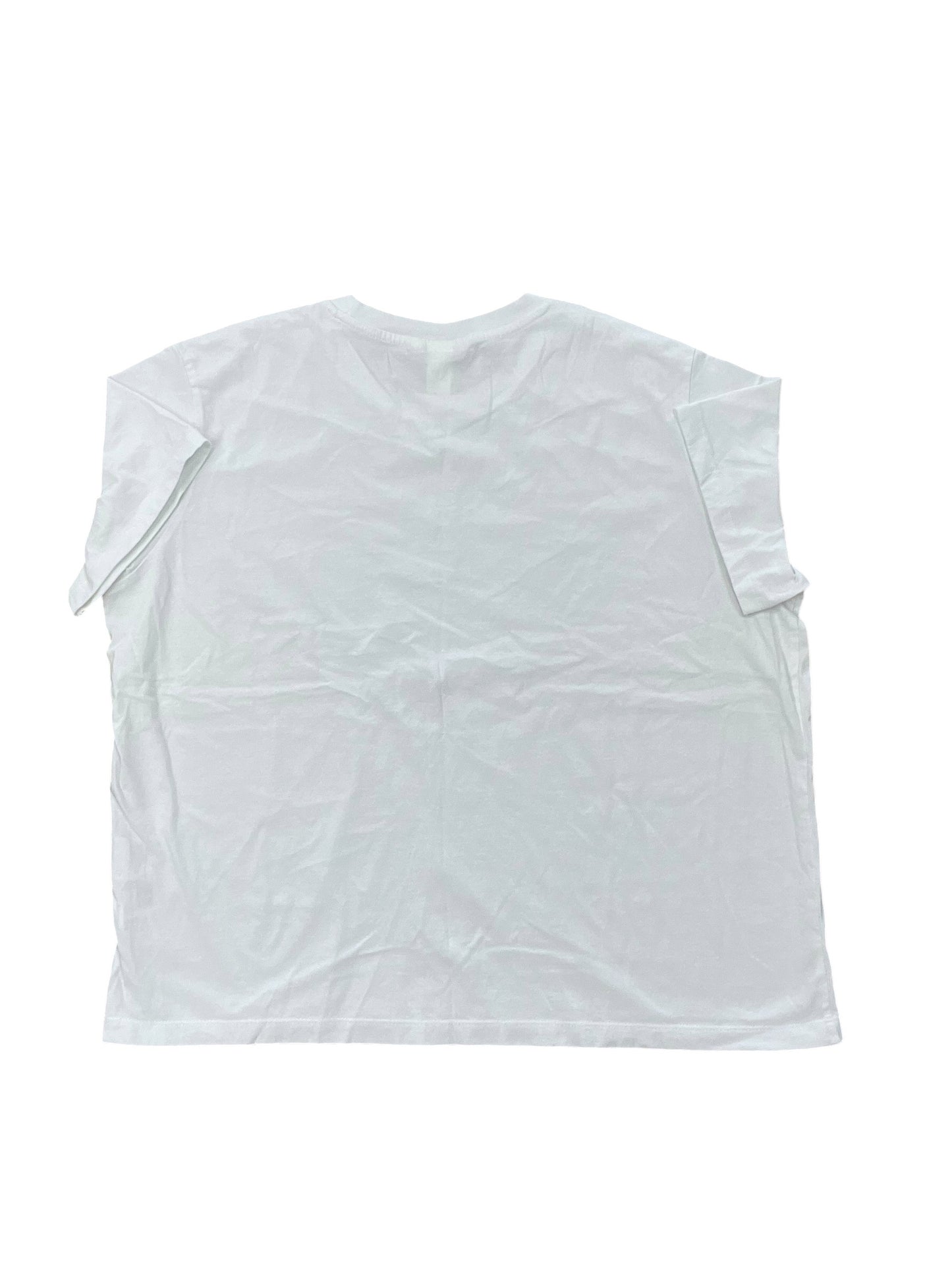Top Ss Basic By H&M In White, Size:Xl