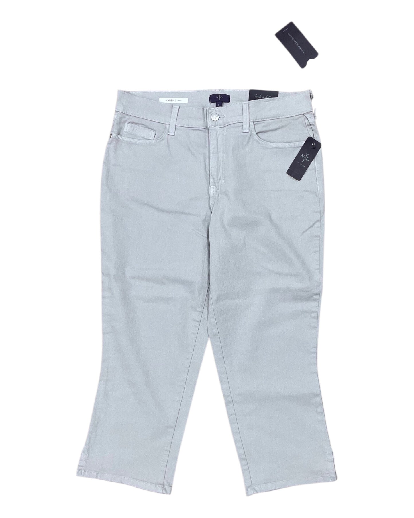 Jeans Cropped By Not Your Daughters Jeans In Grey, Size:8