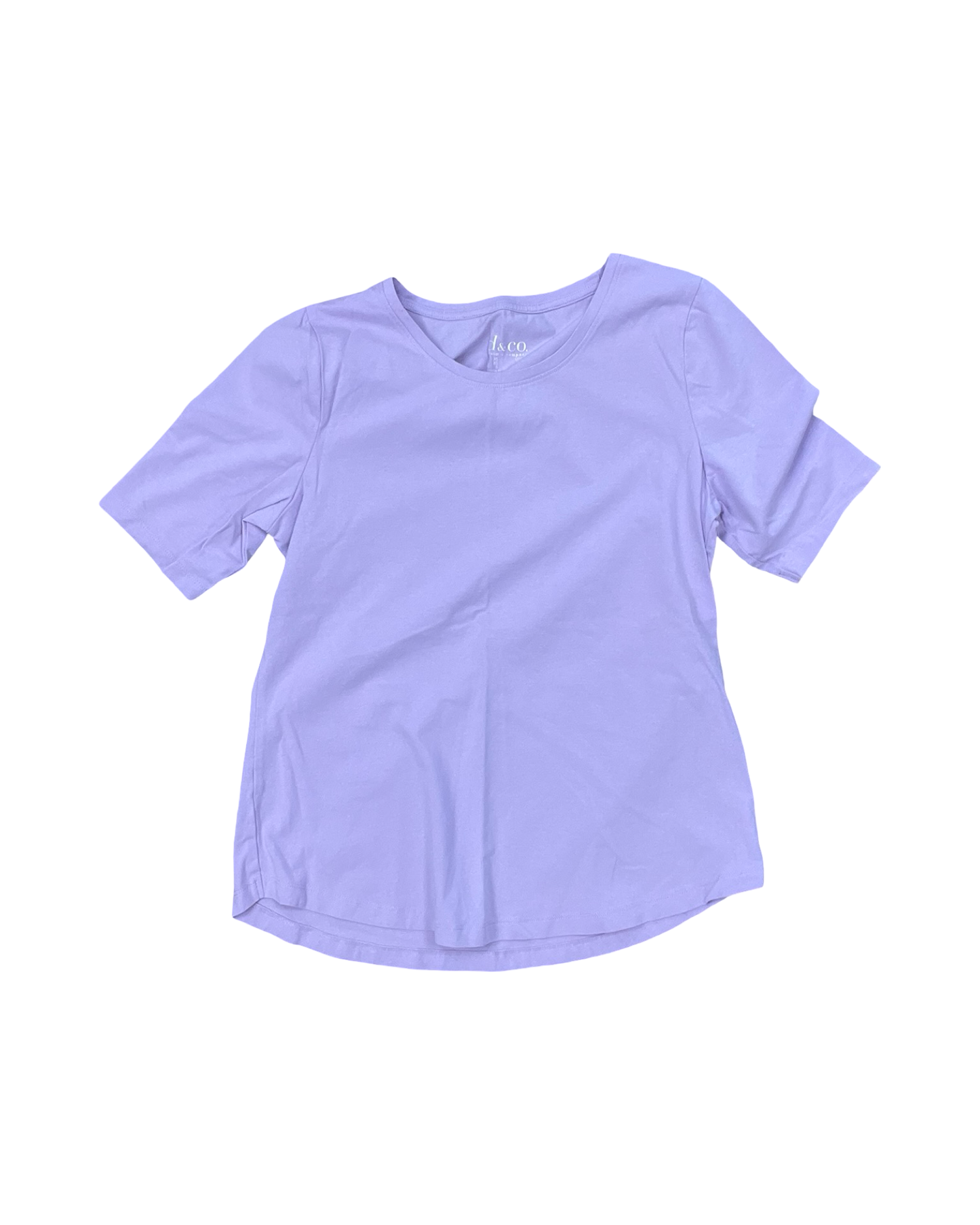 Top Ss Basic By D&Co. In Purple, Size:Xs