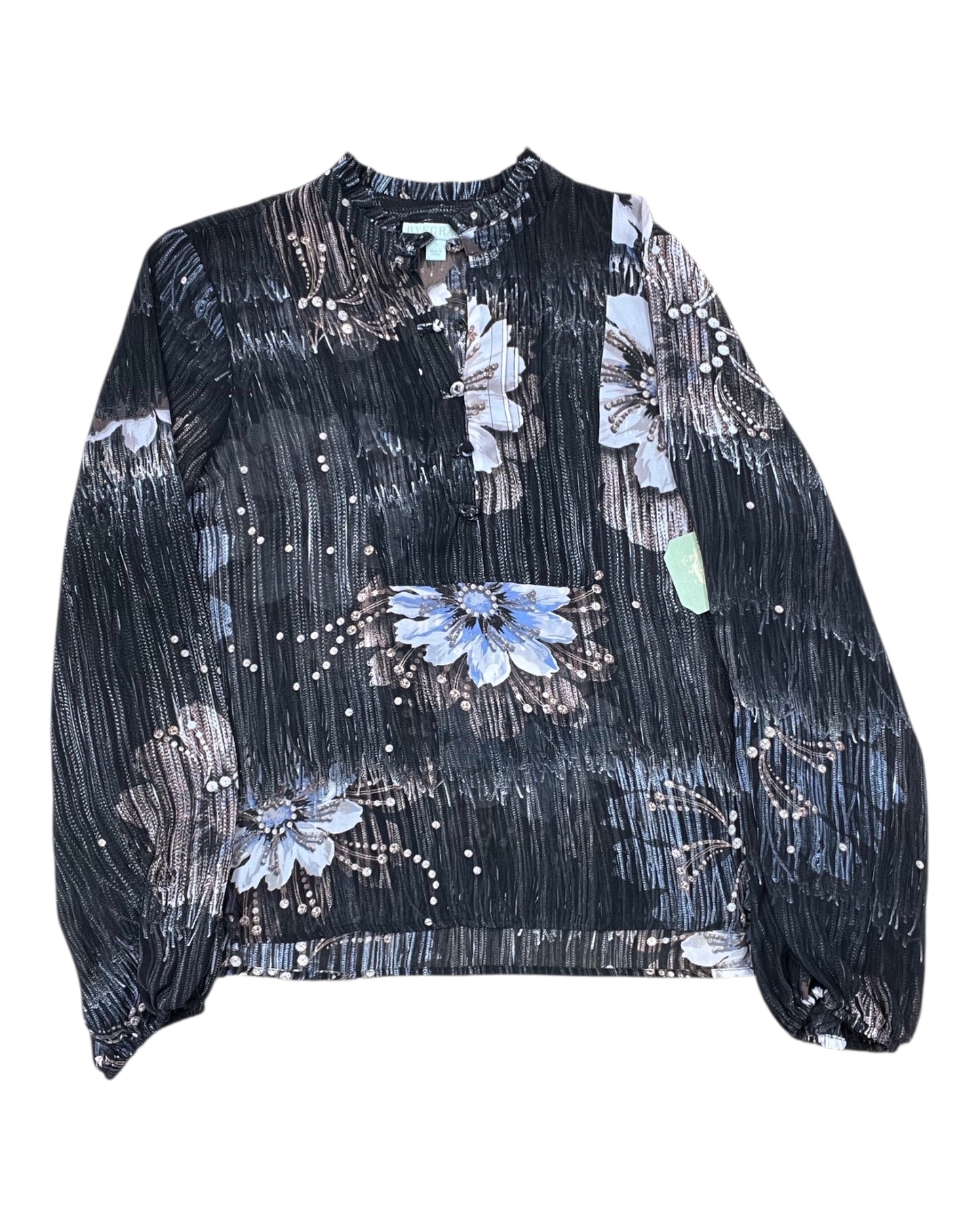 Top Ls By Ryegrass In Black & Cream, Size:L
