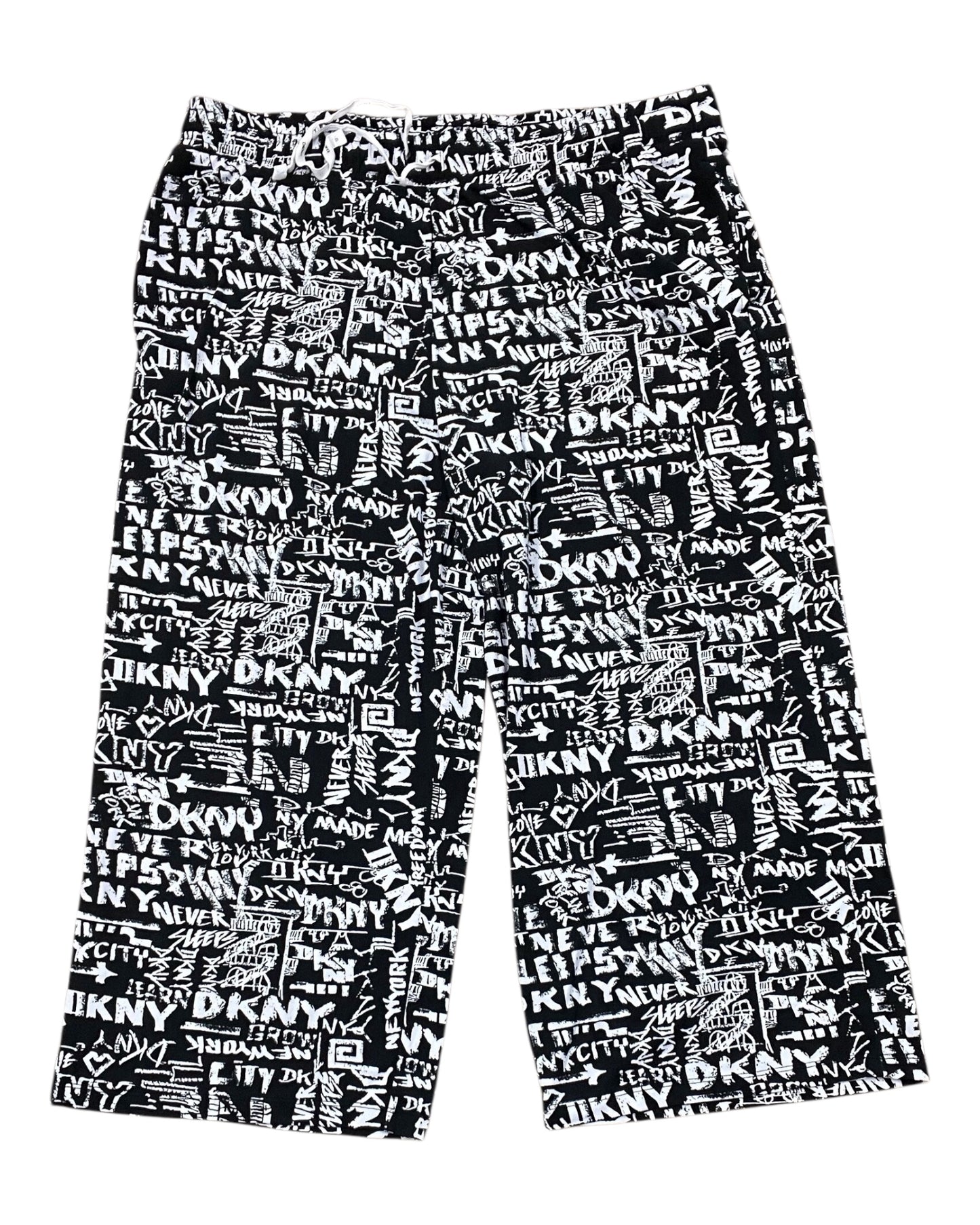 Pants Lounge By Dkny In Black & White, Size:Xl