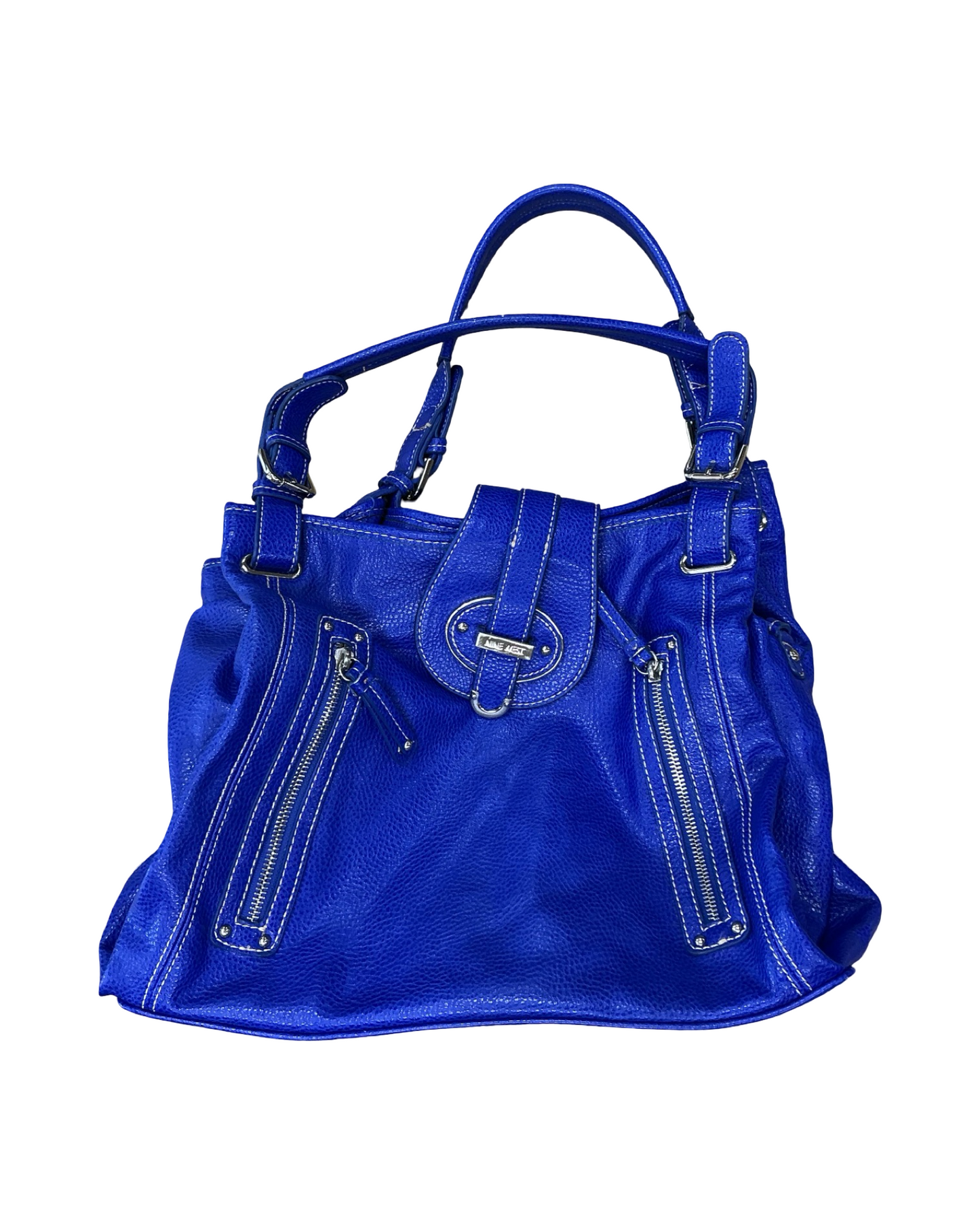 Handbag By Nine West In Blue, Size:Large