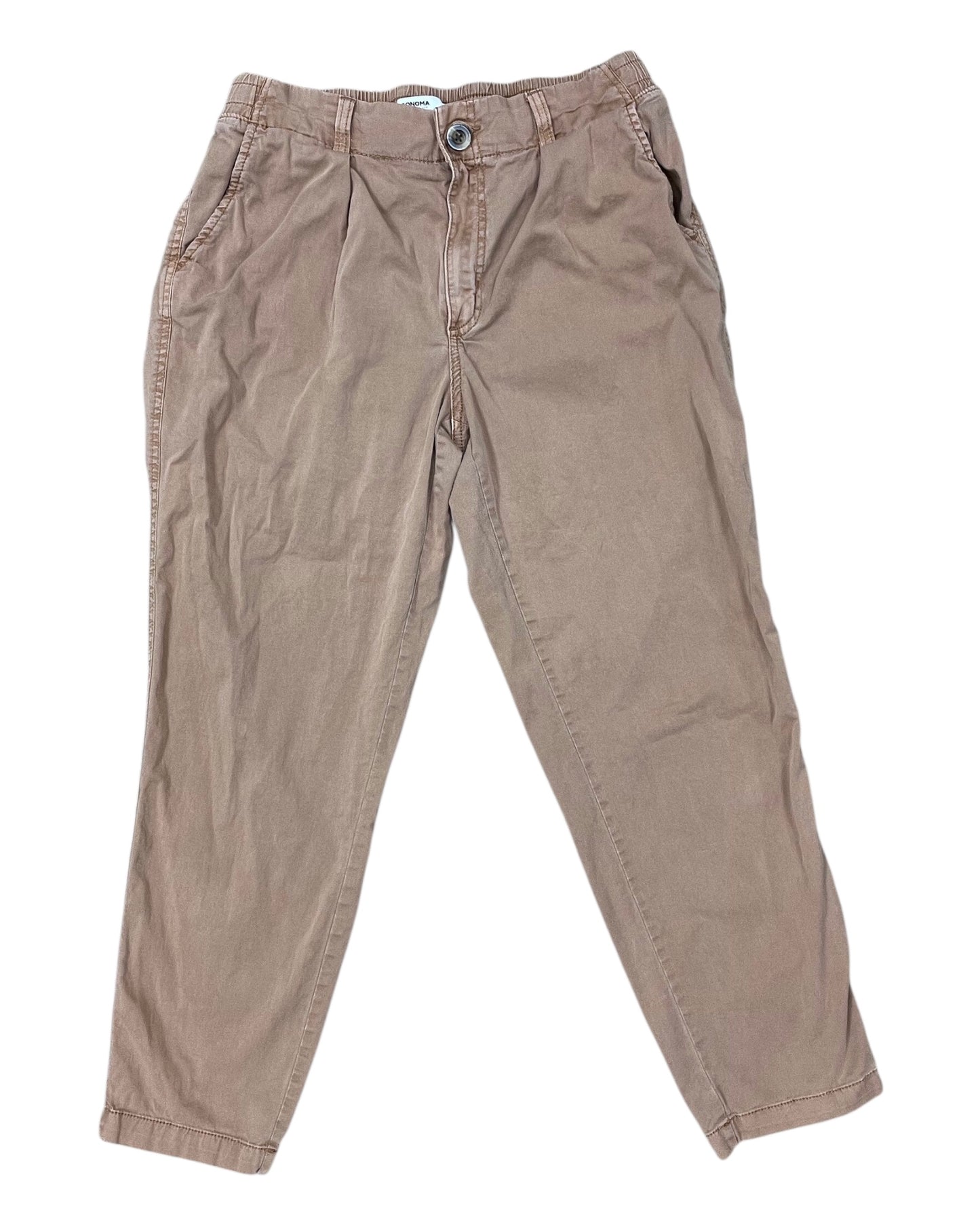 Pants Joggers By Sonoma In Tan, Size:10