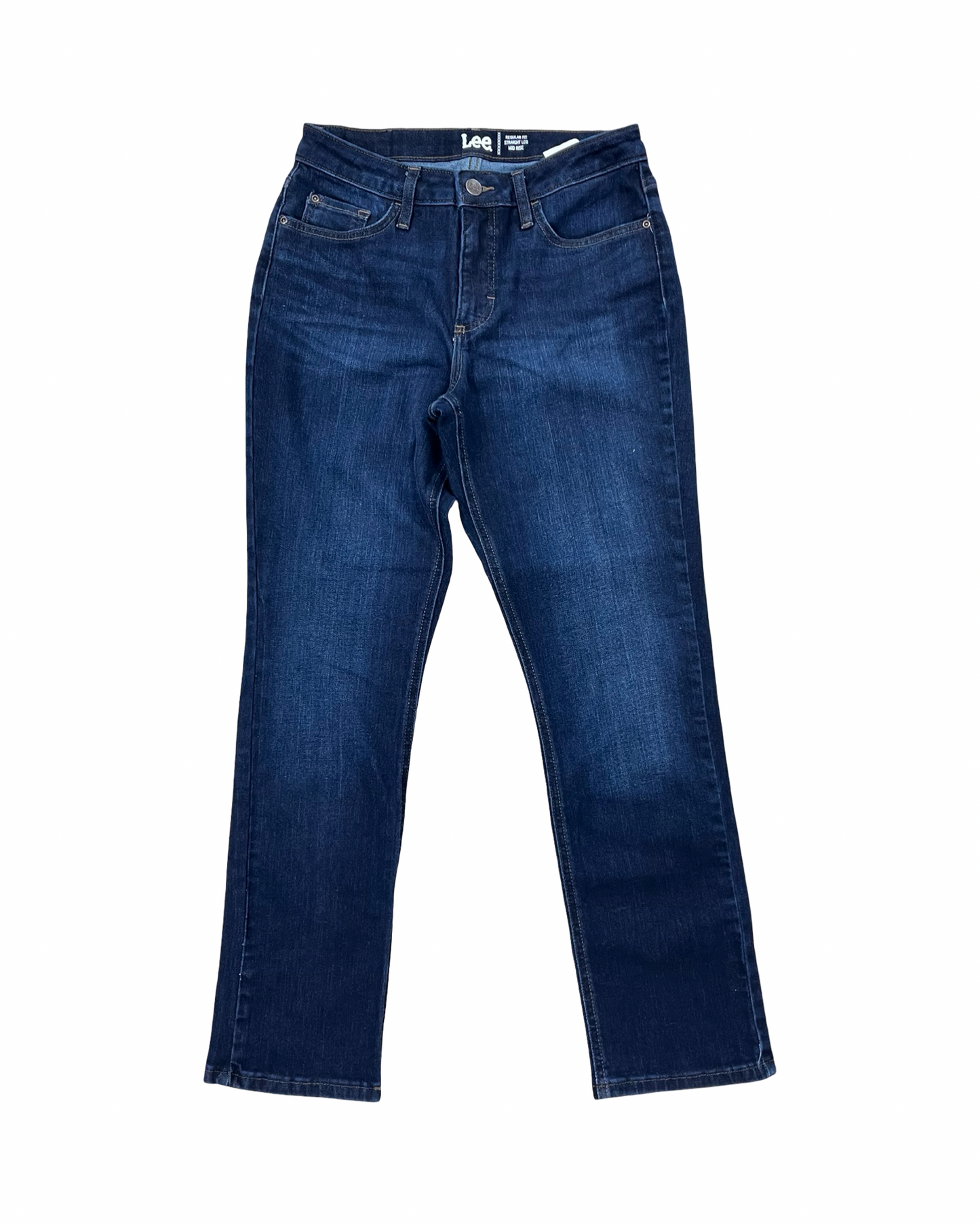 Jeans Straight By Lee In Blue Denim, Size:6
