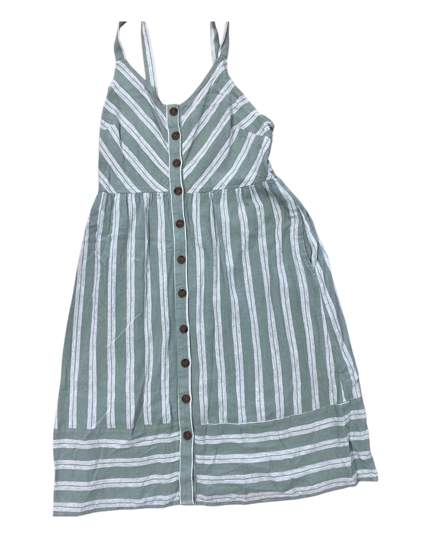 Dress Casual Midi By Universal Thread In Green, Size:L