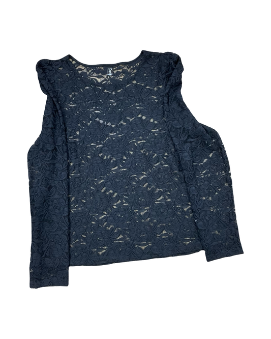 Top Ls By Allegra K In Black, Size:Xl