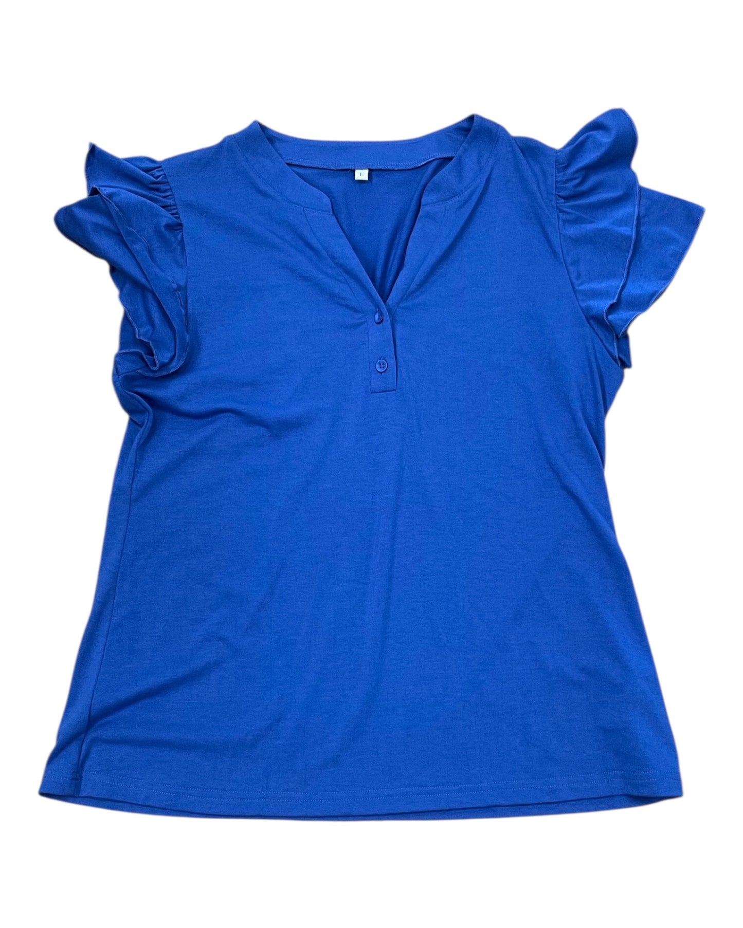 Top Ss By Clothes Mentor In Blue, Size:L