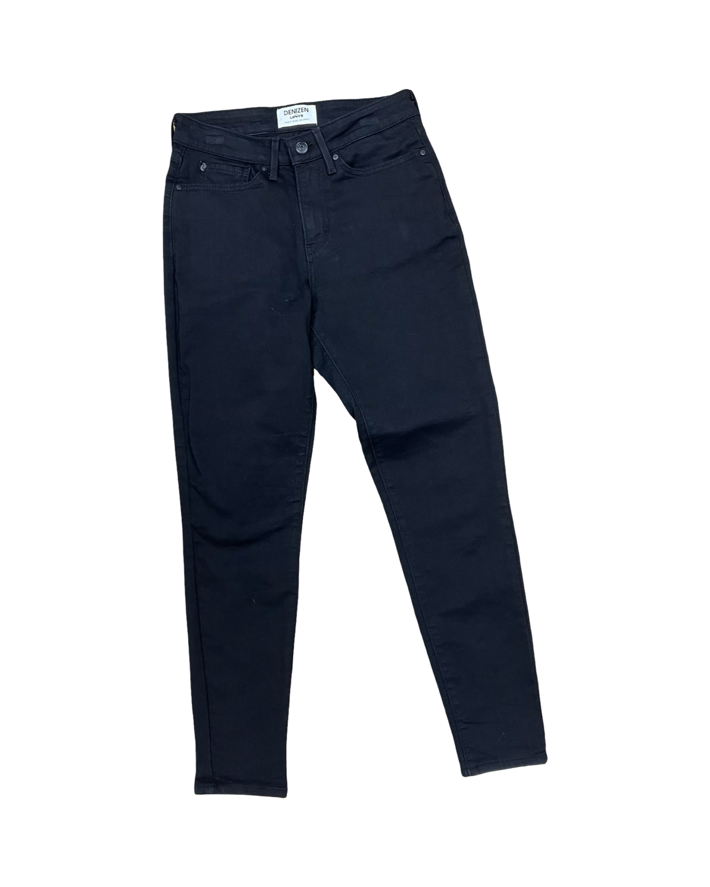 Jeans Skinny By Levis In Black Denim, Size:4