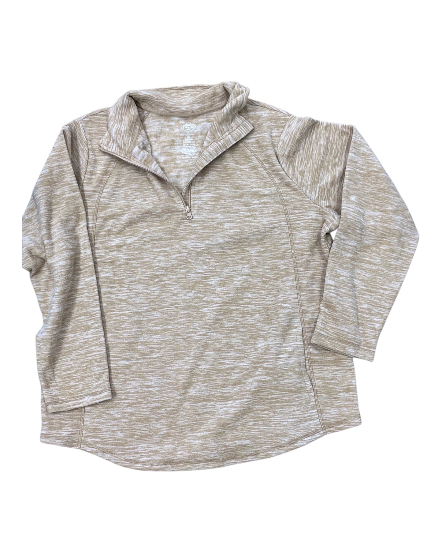 Sweatshirt Collar By St Johns Bay In Tan, Size:1X