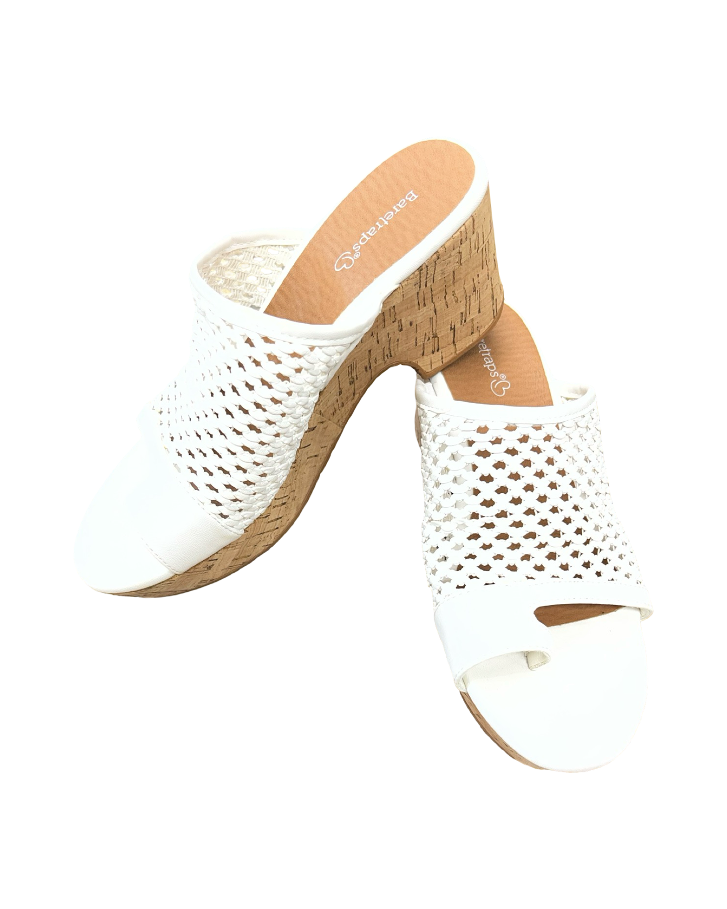 Shoes Heels Wedge By Bare Traps In White, Size:7.5