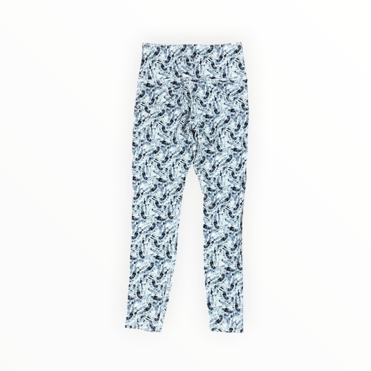 Athletic Leggings By Zyia In Blue & Cream, Size:4