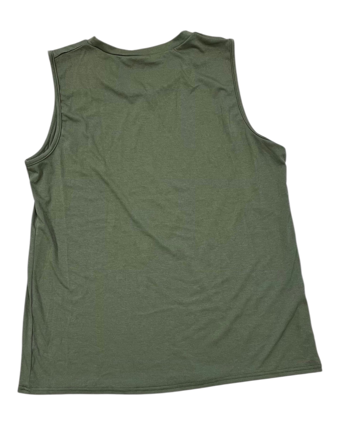 Top Sleeveless Basic By Clothes Mentor In Green, Size:Xl