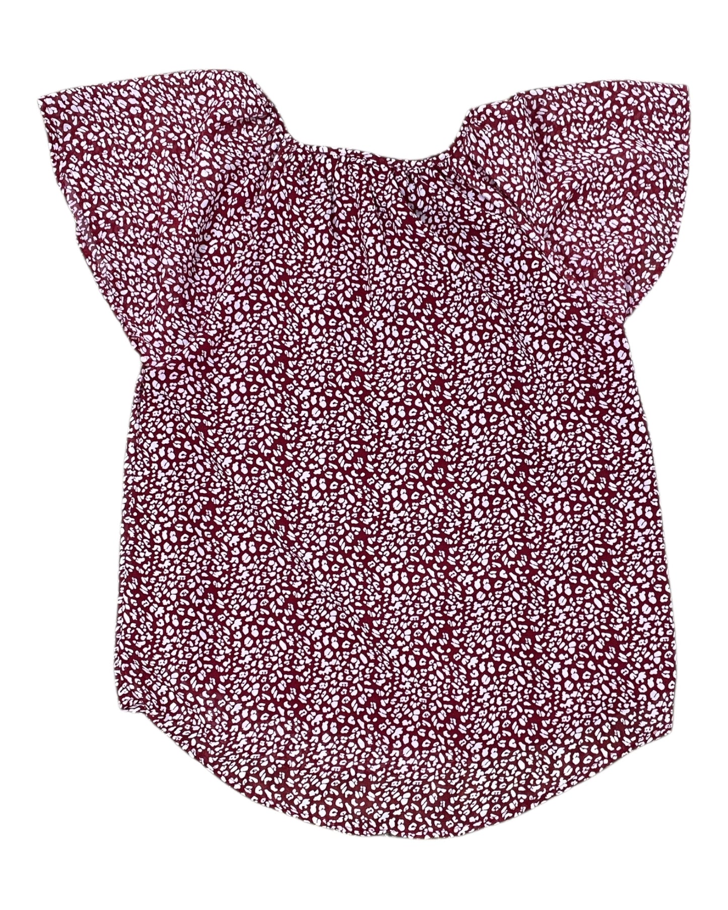 Top Ss By Clothes Mentor In Red & White, Size:S